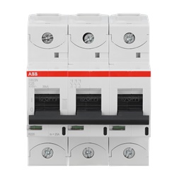 Interruttore automatico 3 poli S803N-C25 25A C-caratteristica uso residenziale industriale