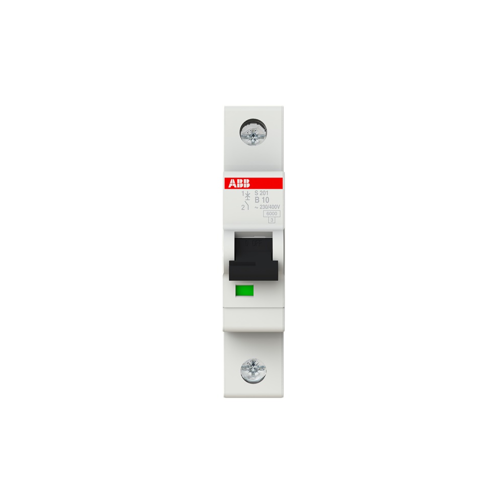 Interruttore automatico Miniature Circuit Breaker S200 1P 10A B 6kA uso residenziale commerciale industriale