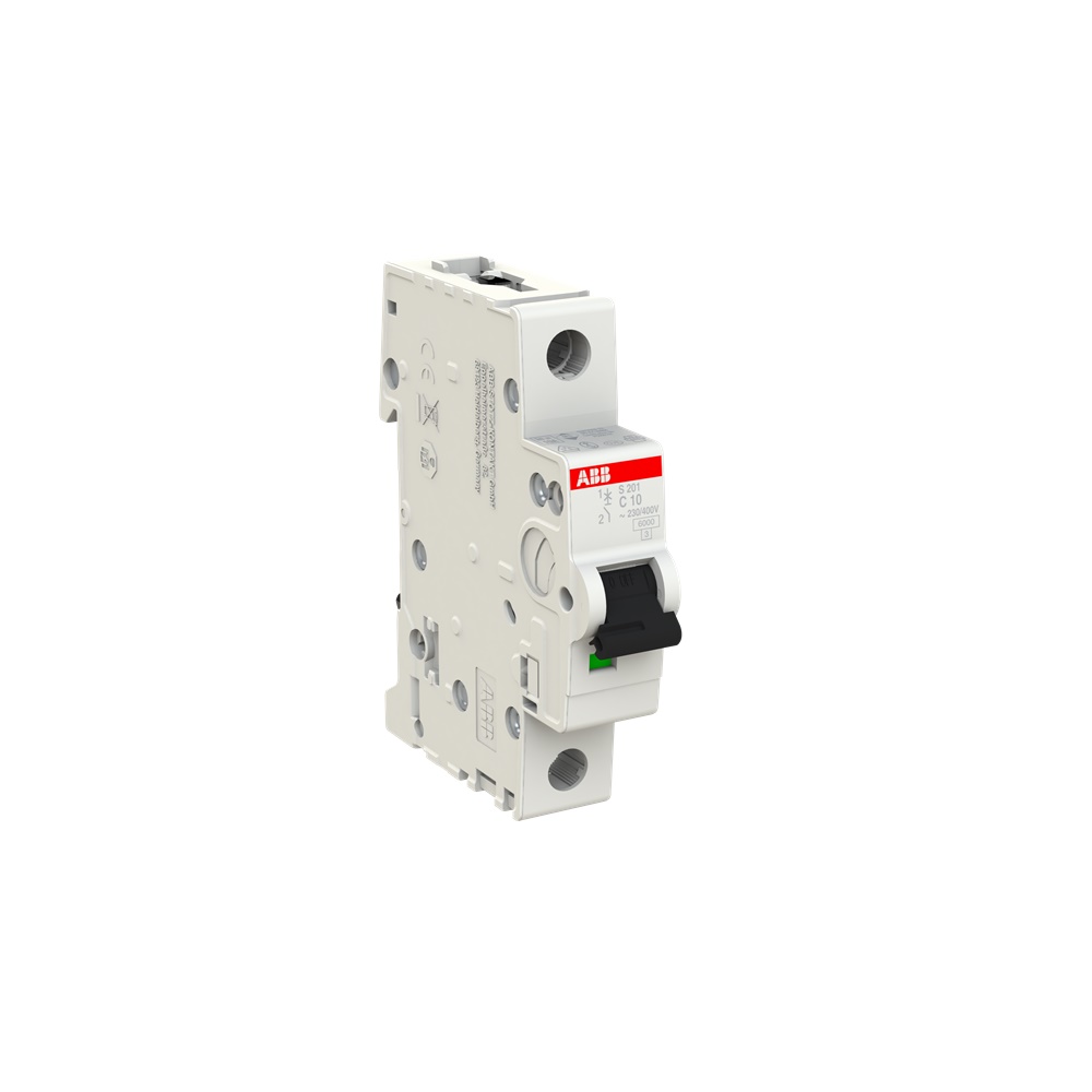 Interruttore automatico Miniature Circuit Breaker S200 1P 10A C 6kA uso civile e industriale