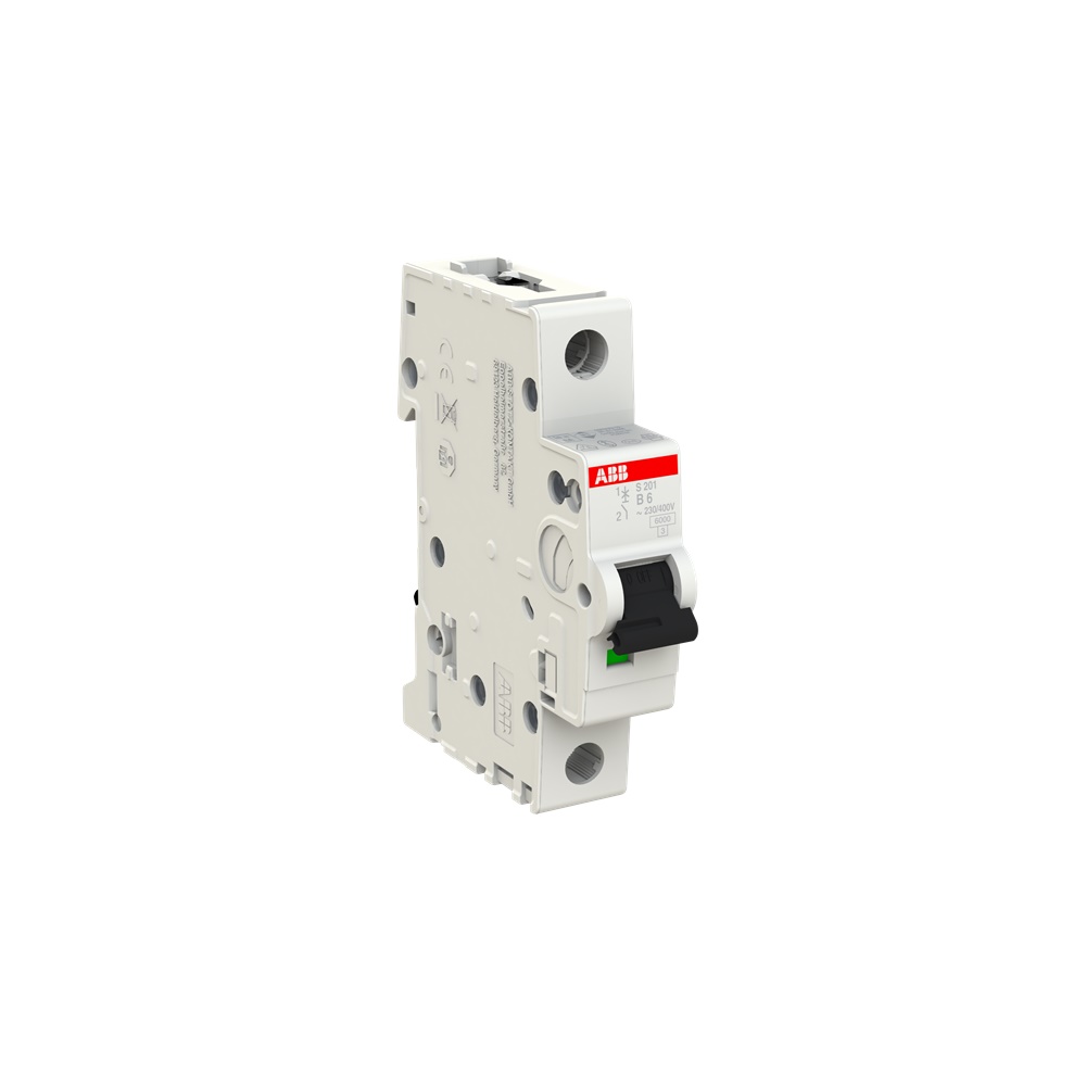 Interruttore automatico Miniature Circuit Breaker S200 1P 6A caratteristica B 6kA uso residenziale commerciale industriale