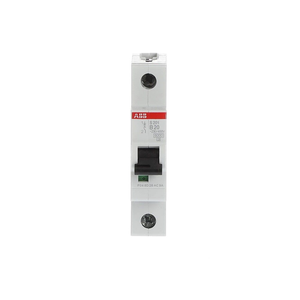 Interruttore automatico Miniature Circuit Breaker S200 1P 20A B 6kA uso residenziale commerciale industriale