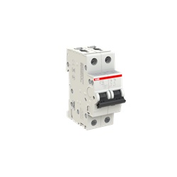 Interruttore automatico modulare S200 2P 16A curva C 6kA protezione circuiti domestici e industriali