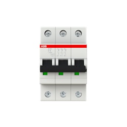 Interruttore Automatico Miniature S200 3P 6A Caratteristica C 6kA Uso Residenziale Industriale