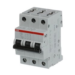 Interruttore automatico S200 3P 16A C 6kA protezione sovraccarico cortocircuito uso residenziale commerciale