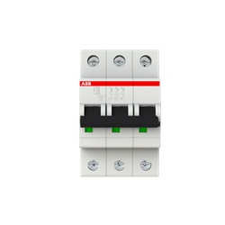 Interruttore automatico Miniature Circuit Breaker S200 3P 25A C 6kA uso residenziale industriale