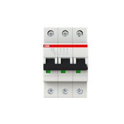 Interruttore automatico Miniature Circuit Breaker S200 3 poli 25A caratteristica B 6kA AC uso residenziale e industriale