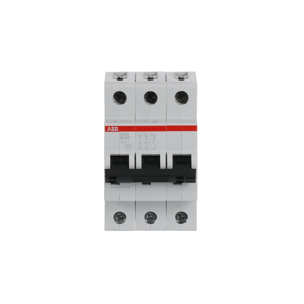 Interruttore Automatico Miniatura S200 3P 40A B 6kA uso residenziale e industriale