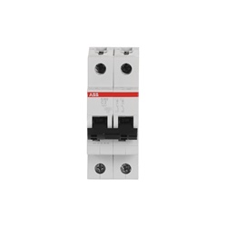 Interruttore Automatico Miniatura S200 2 Poli 2A Curva C 6kA AC uso Residenziale e Industriale