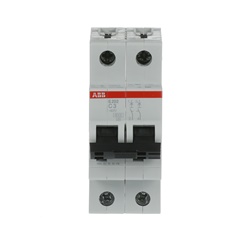 Interruttore Automatico Miniatura S200 2P 3A Curva C 6kA Uso Residenziale Industriale
