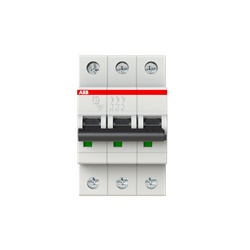 Interruttore Automatico Miniature Circuit Breaker S200 3P 1,6A C 6kA uso residenziale e industriale