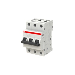 Interruttore Automatico Miniature S200 3 Poli 2A Curva C 6kA AC uso Industriale e Residenziale