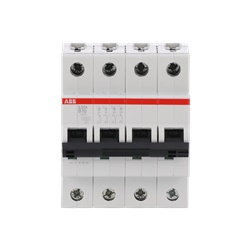 Interruttore automatico Miniature Circuit Breaker S200 4 poli 10A tipo B 6kA uso residenziale e industriale