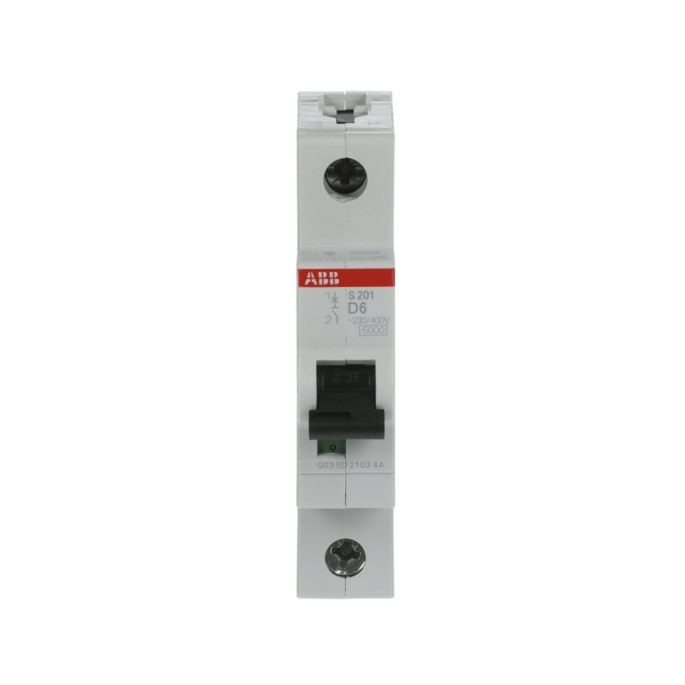 Interruttore Automatico Miniatura S200 1P 6A D 6kA per Uso Residenziale e Industriale