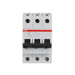 Interruttore automatico miniatura S203 D10 3 poli 10 A caratteristica D 6 kA uso residenziale commerciale industriale