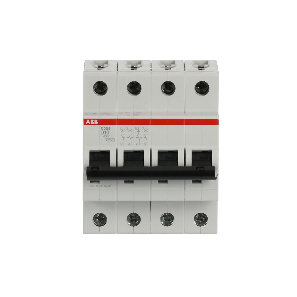 Interruttore Automatico Miniatura S200 4P 10A D 6kA Uso Residenziale Commerciale Industriale
