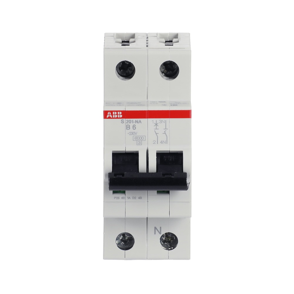 Interruttore Automatico Miniatura S200 1P+N 6A B 6kA AC uso residenziale e industriale