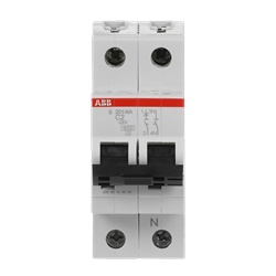 Interruttore Automatico Miniatura S200 1P+N 2A C 6kA uso residenziale e industriale