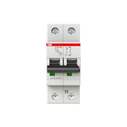 Interruttore Automatico Miniatura S200 1P+N 8A Curva C 6kA AC uso residenziale e industriale