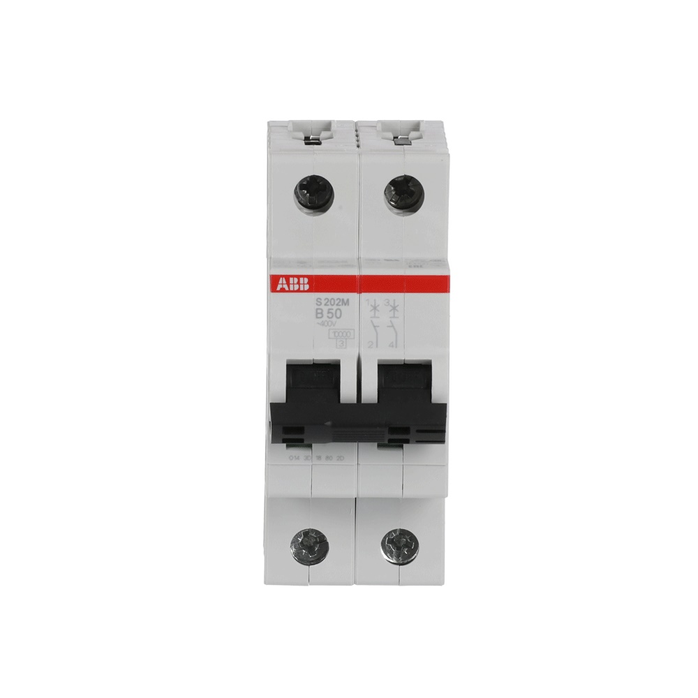 Interruttore Automatico Miniatura S200M 2P 50A Caratteristica B 10kA AC Uso Residenziale e Industriale