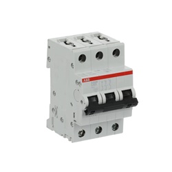 Interruttore automatico modulare S200M 3 poli 63A curva C 10kA uso residenziale industriale