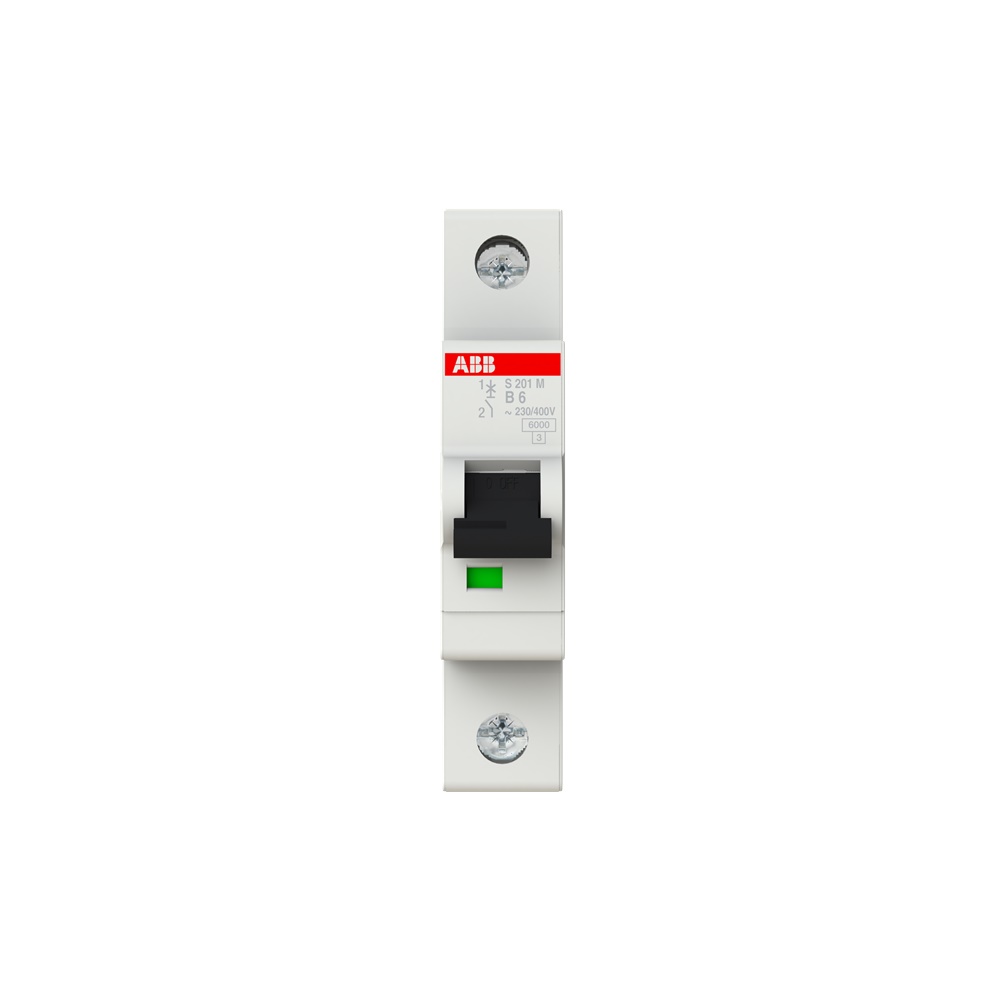 Interruttore Automatico Miniatura S200M 1P 6A Caratteristica B 10kA Uso Residenziale Industriale