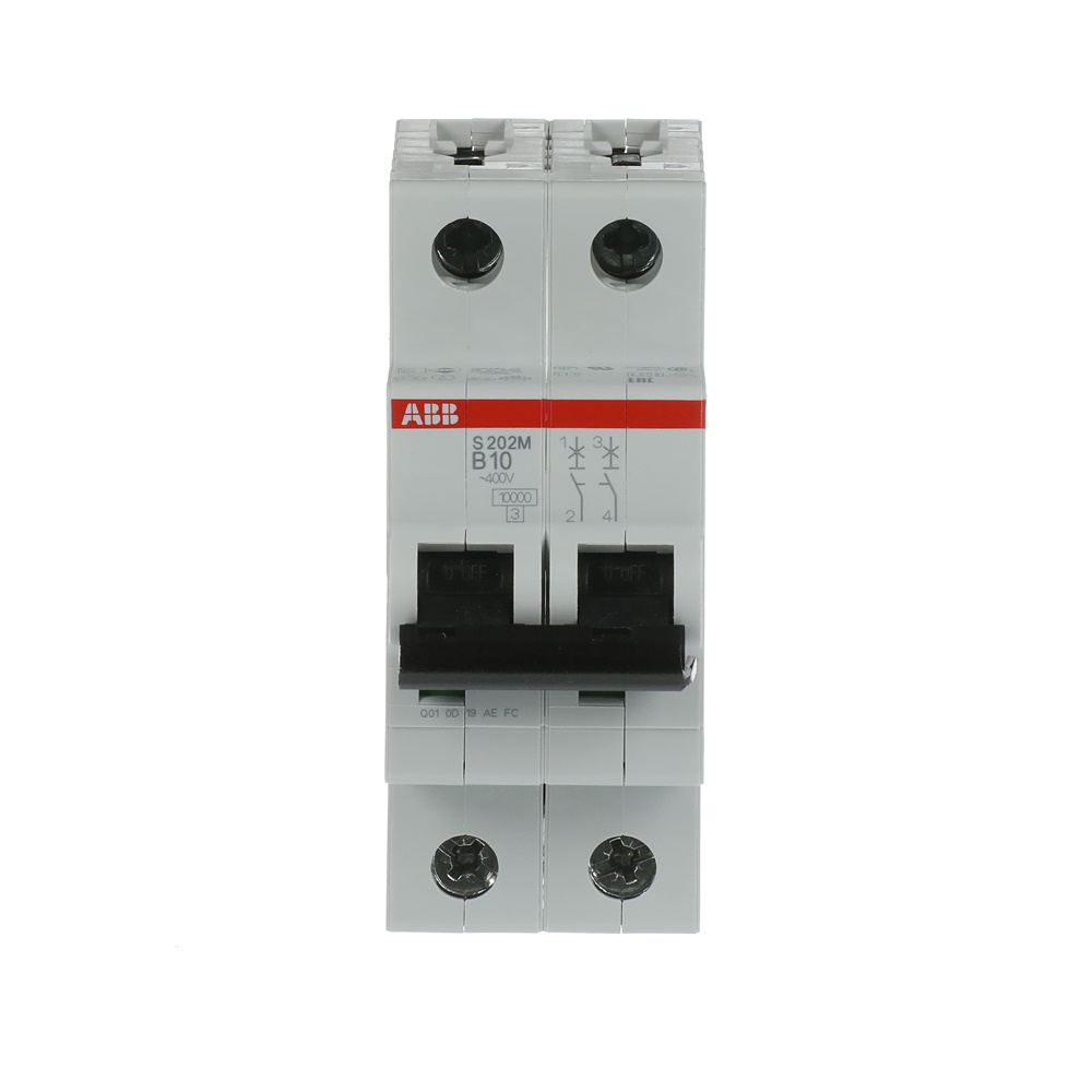 Interruttore Automatico Miniatura S200M 2P 10A B 10kA Uso Residenziale Industriale