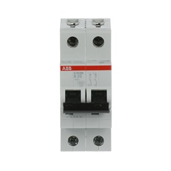 Interruttore Automatico Miniatura S200M 2P 20A Caratteristica B 10kA Uso Residenziale Industriale