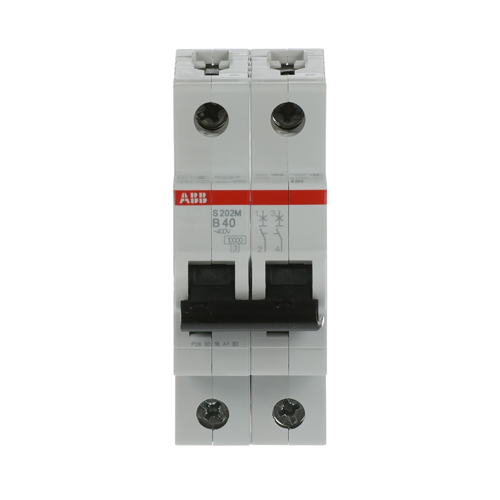 Interruttore automatico Miniature Circuit Breaker S200M 2 poli 40A curva B 10kA uso residenziale e industriale
