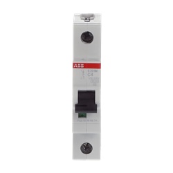 Interruttore Automatico Miniatura S200M 1P 4A Curva C 10kA AC uso residenziale industriale