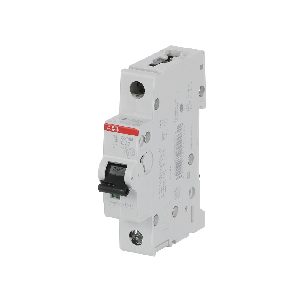 Interruttore Automatico Miniatura S200M 1P 32A Curva C 10kA uso residenziale e industriale