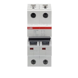 Interruttore automatico S200M 2 poli 6A curva C 10kA per impianti residenziali e industriali