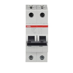 Interruttore automatico S200M 2P 16A C 10kA protezione sovraccarico cortocircuito uso residenziale industriale