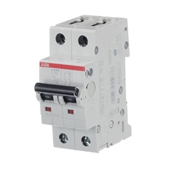 Interruttore automatico S200M 2 poli 32A caratteristica C protezione sovraccarico e corto circuito uso residenziale e commerciale