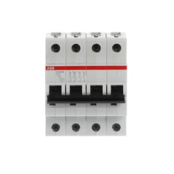 Interruttore automatico Miniature Circuit Breaker S200M 4 poli 2A curva C 10kA uso civile industriale