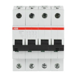Interruttore automatico Miniature Circuit Breaker S200M 4 poli 4A caratteristica C 10kA uso residenziale commerciale industriale