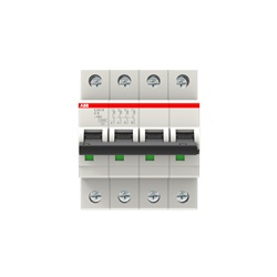 Interruttore automatico compatto S200M 4 poli 6 A caratteristica C uso residenziale industriale