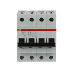 Interruttore automatico S200M 4 poli 25A caratteristica C protezione sovraccarico e cortocircuito uso residenziale e commerciale
