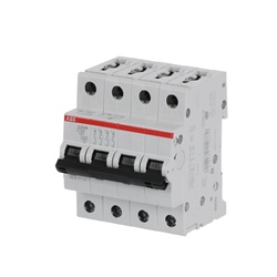 Interruttore automatico magnetotermico 4 poli 32A curva C 10kA uso residenziale e commerciale