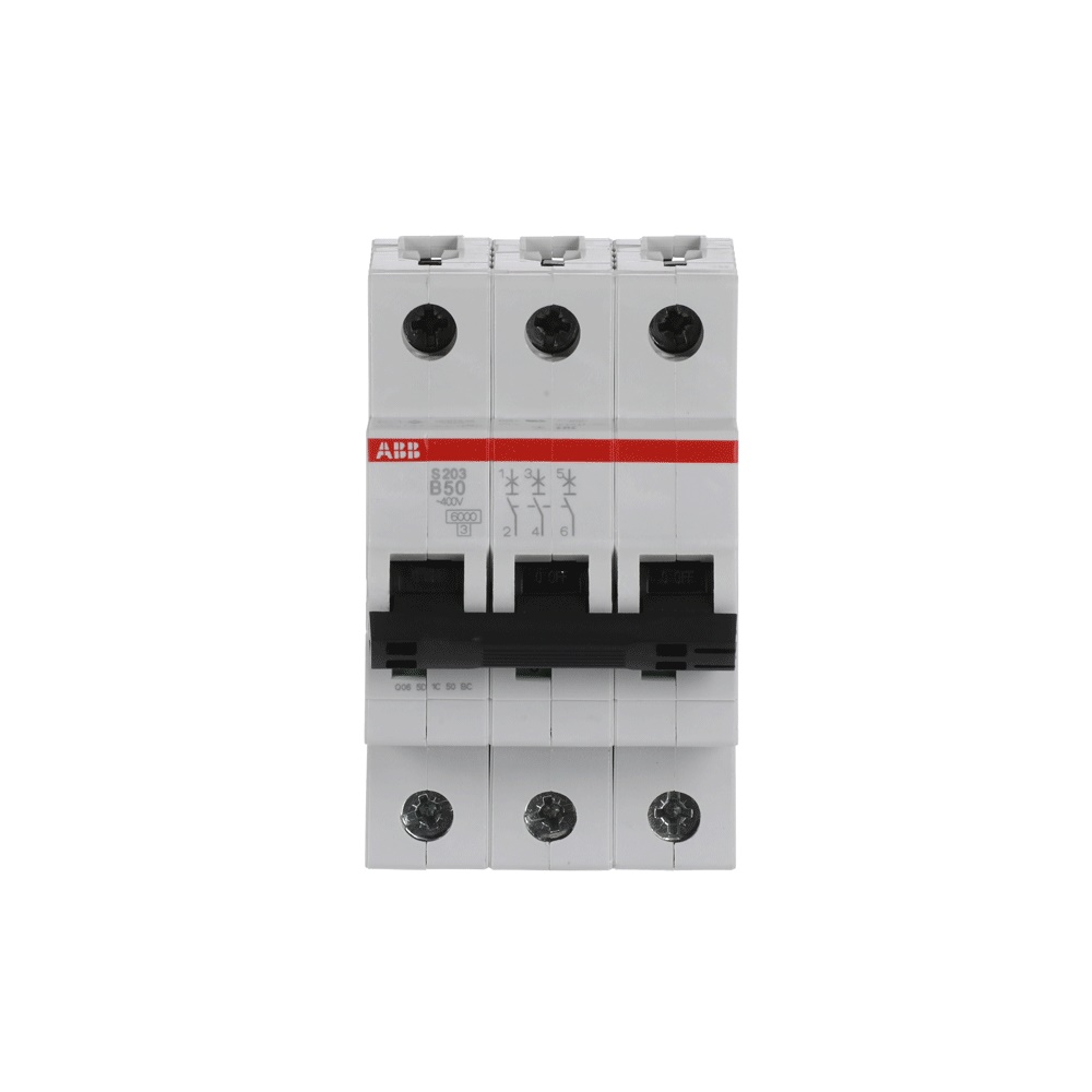Interruttore Automatico Miniatura S200 3P 50A B 6kA per Uso Residenziale e Industriale