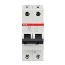 Interruttore Automatico Miniatura S200 1P+N 50A Curva C 6kA Uso Residenziale Industriale