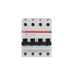 Interruttore automatico Miniature Circuit Breaker S200 4P 50A C 6kA per impianti residenziali e industriali