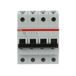 Interruttore automatico modulare S200 4P 63A caratteristica C potere interruzione 6 kA per impianti residenziali e industriali