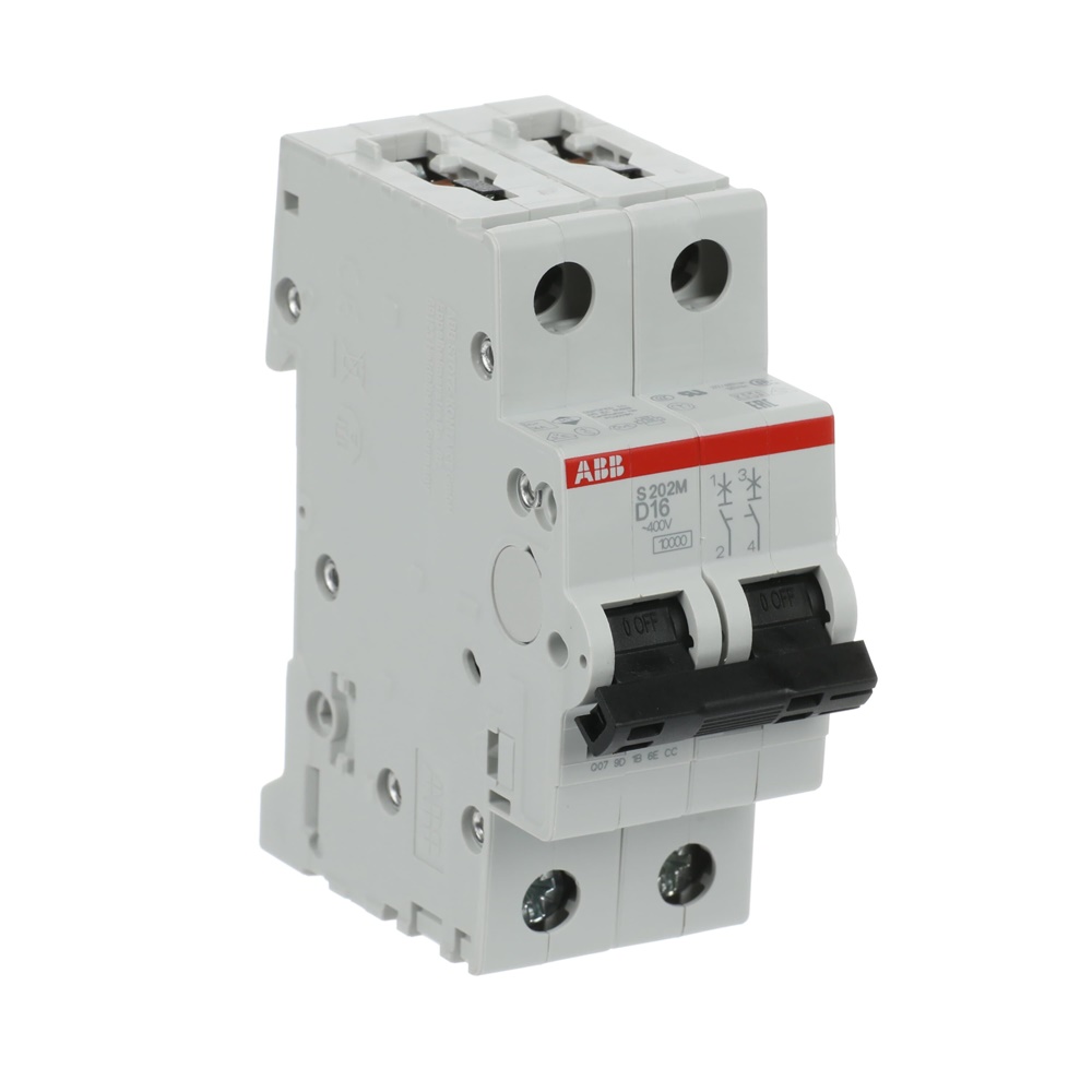 Interruttore Automatico Miniatura S200M 2P 16A D 10kA Uso Residenziale Commerciale Industriale