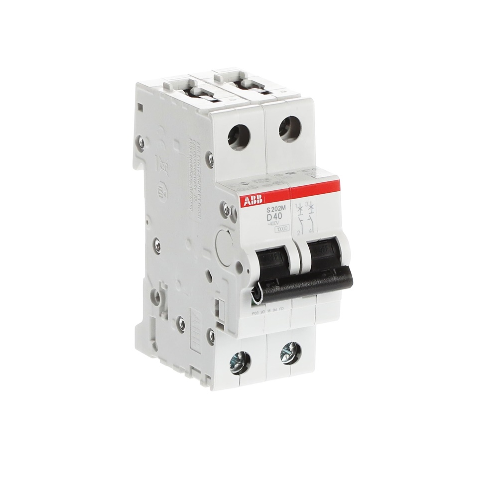 Interruttore Automatico Miniatura S200M 2P 40A D 10kA Uso Residenziale e Industriale