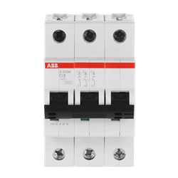 Interruttore Automatico Miniature Circuit Breaker S200M 3P 8A Caratteristica D 10kA uso residenziale e industriale