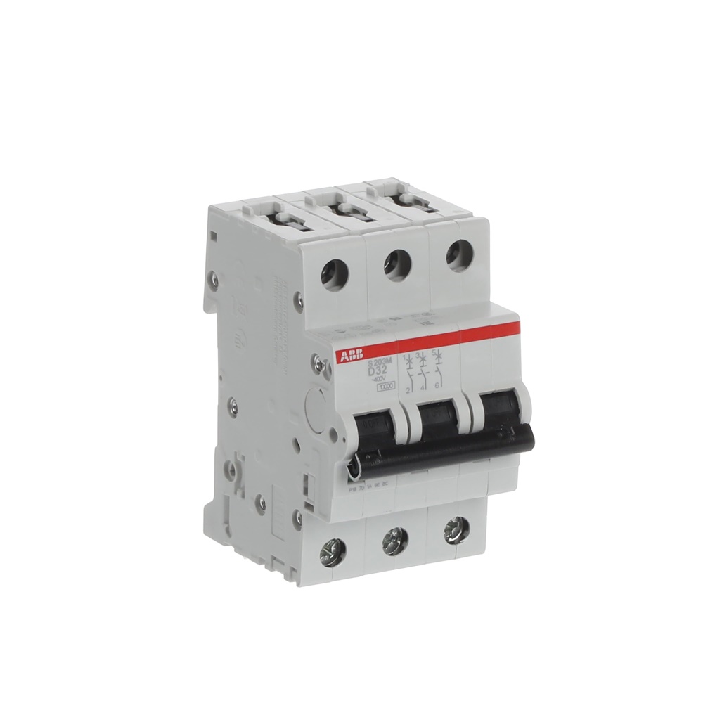 Interruttore Automatico Miniature Circuit Breaker S200M 3P 32A D 10kA AC uso residenziale commerciale industriale