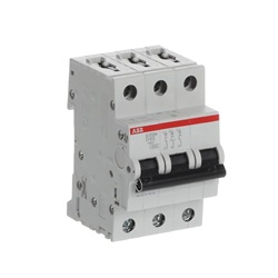 Interruttore automatico miniature S200M 3 poli 40A caratteristica D uso civile industriale