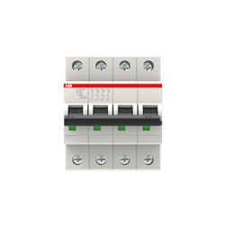 Interruttore automatico modulare S200M 4P 25A caratteristica D protezione sovraccarico cortocircuito uso residenziale industriale