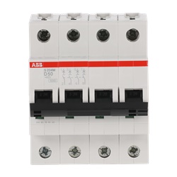 Interruttore automatico Miniature Circuit Breaker S200M 4P 50A D 10kA AC uso residenziale e industriale