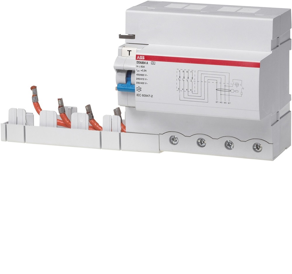 Blocco differenziale per interruttore S800 4P A-Sel. 100A 300mA
